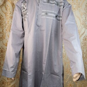 Gray readymade Kurta Style Shalwar