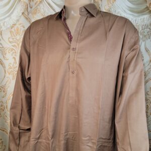 Brown Orange readymade Shalwar Kameez