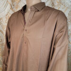 Brown Orange readymade Shalwar Kameez