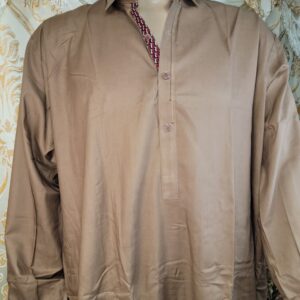 Brown Orange readymade Shalwar Kameez