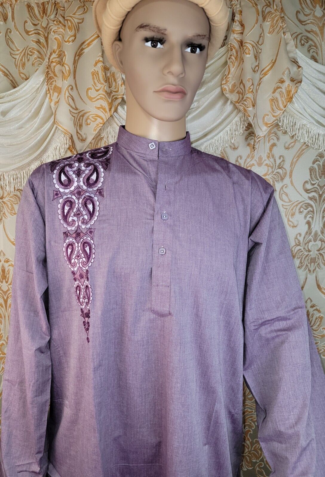 Light Violet readymade Style Kurta Shalwar Kameez_2 Light Violet readymade Style Kurta Shalwar Kameez