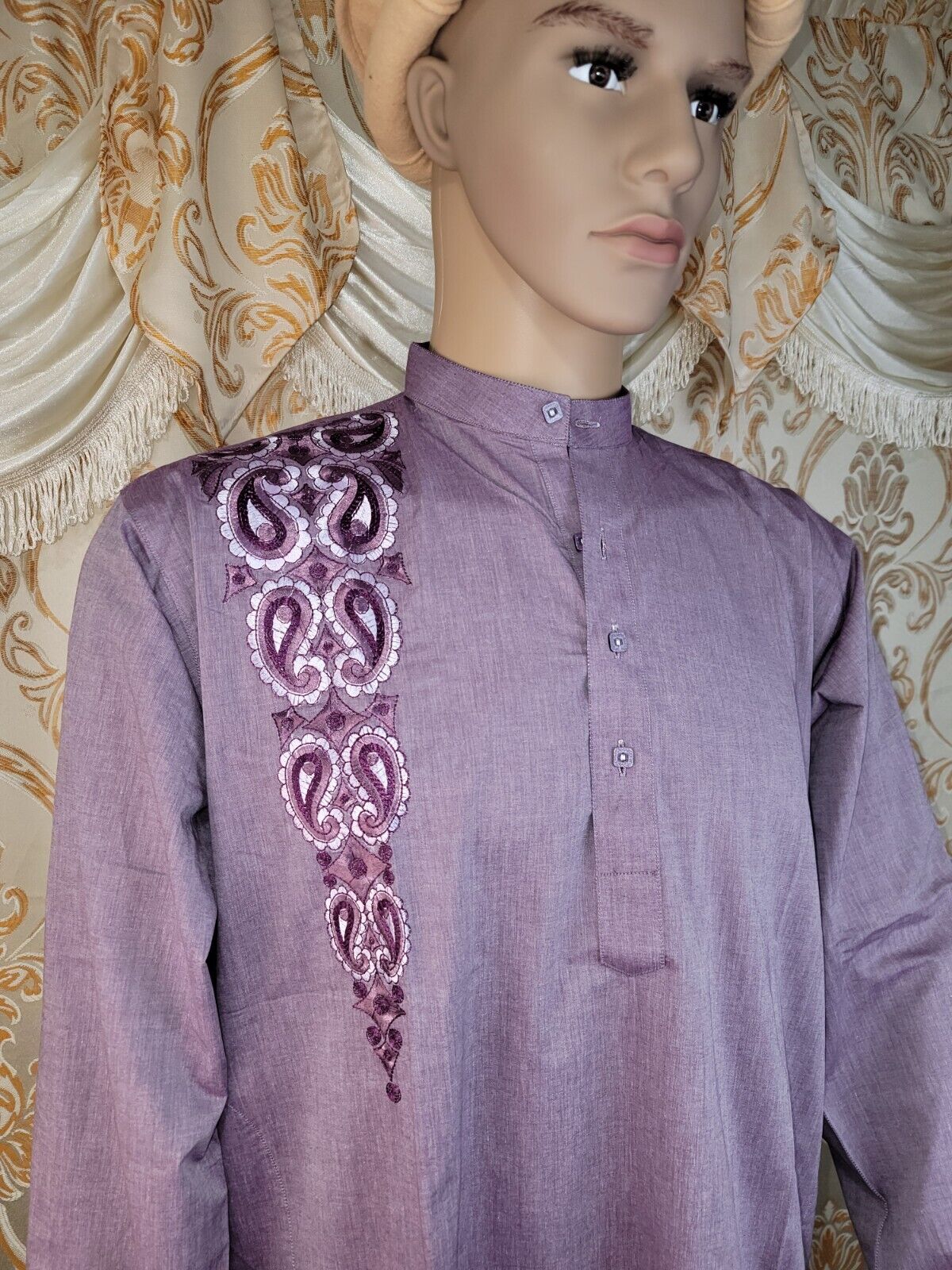 Light Violet readymade Style Kurta Shalwar Kameez_3 Light Violet readymade Style Kurta Shalwar Kameez