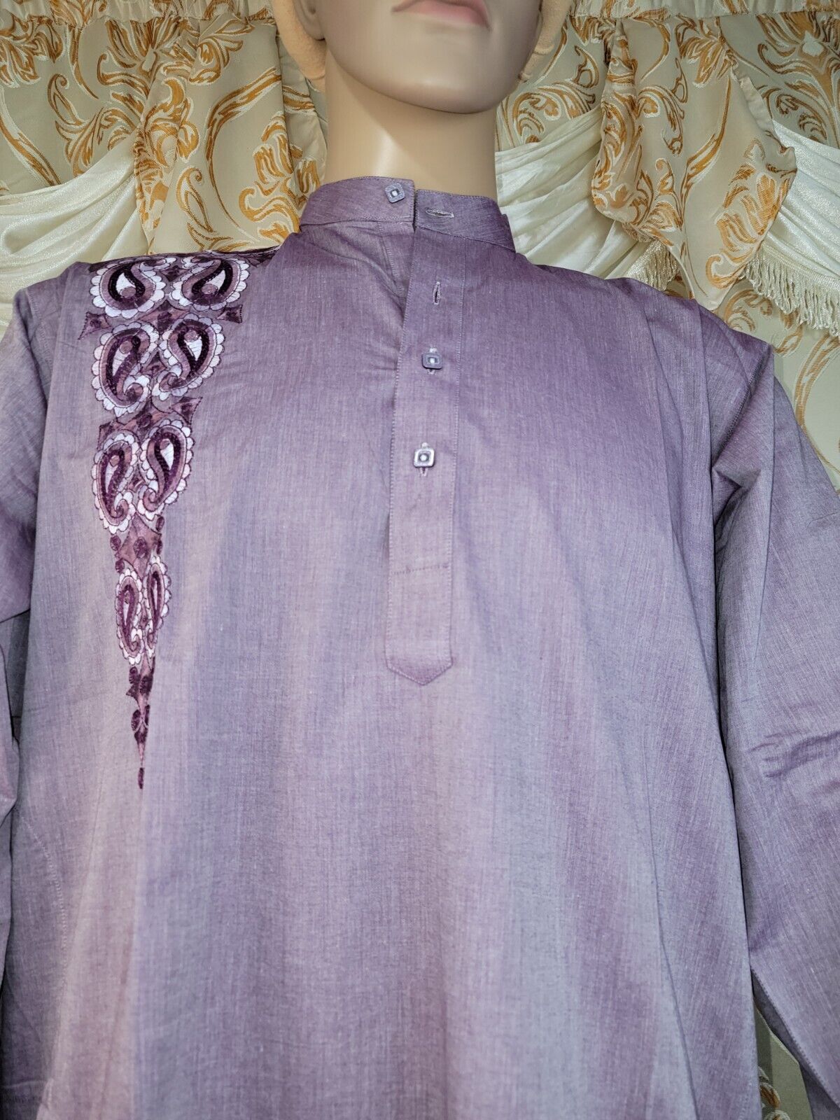 Light Violet readymade Style Kurta Shalwar Kameez_5 Light Violet readymade Style Kurta Shalwar Kameez