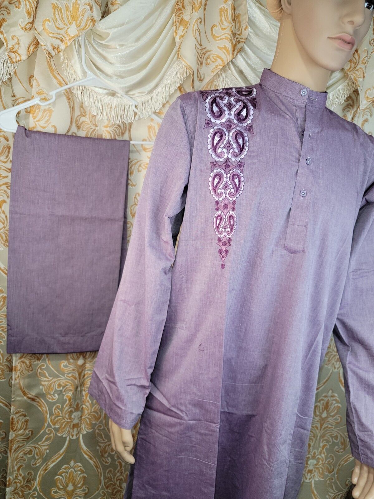 Light Violet readymade Style Kurta Shalwar Kameez_6 Light Violet readymade Style Kurta Shalwar Kameez