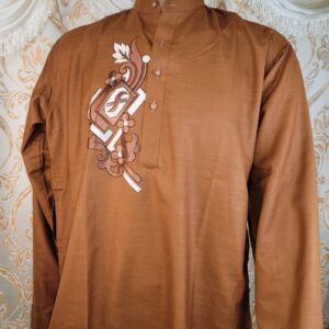 Dark Orange readymade Kurta Style Shalwar