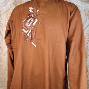 Dark Orange readymade Kurta Style Shalwar