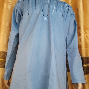 Light Blue readymade Kurta Style Shalwar