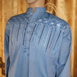 Light Blue readymade Kurta Style Shalwar