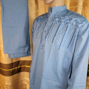Light Blue readymade Kurta Style Shalwar
