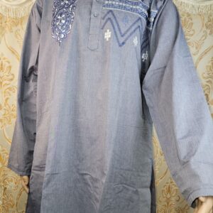 Gray readymade Kurta Style Shalwar