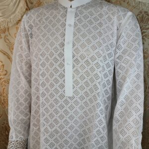 White readymade Style Kurta Shalwar Kameez
