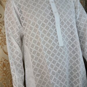 White readymade Style Kurta Shalwar Kameez